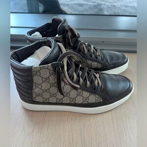 Gucci Brown High-Top Sneakers